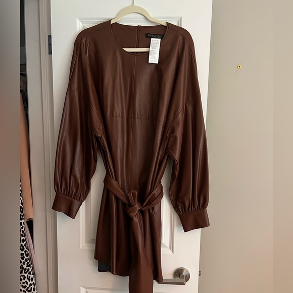 Brand new Marina Rinaldi leather dress - Picture 1 of 3